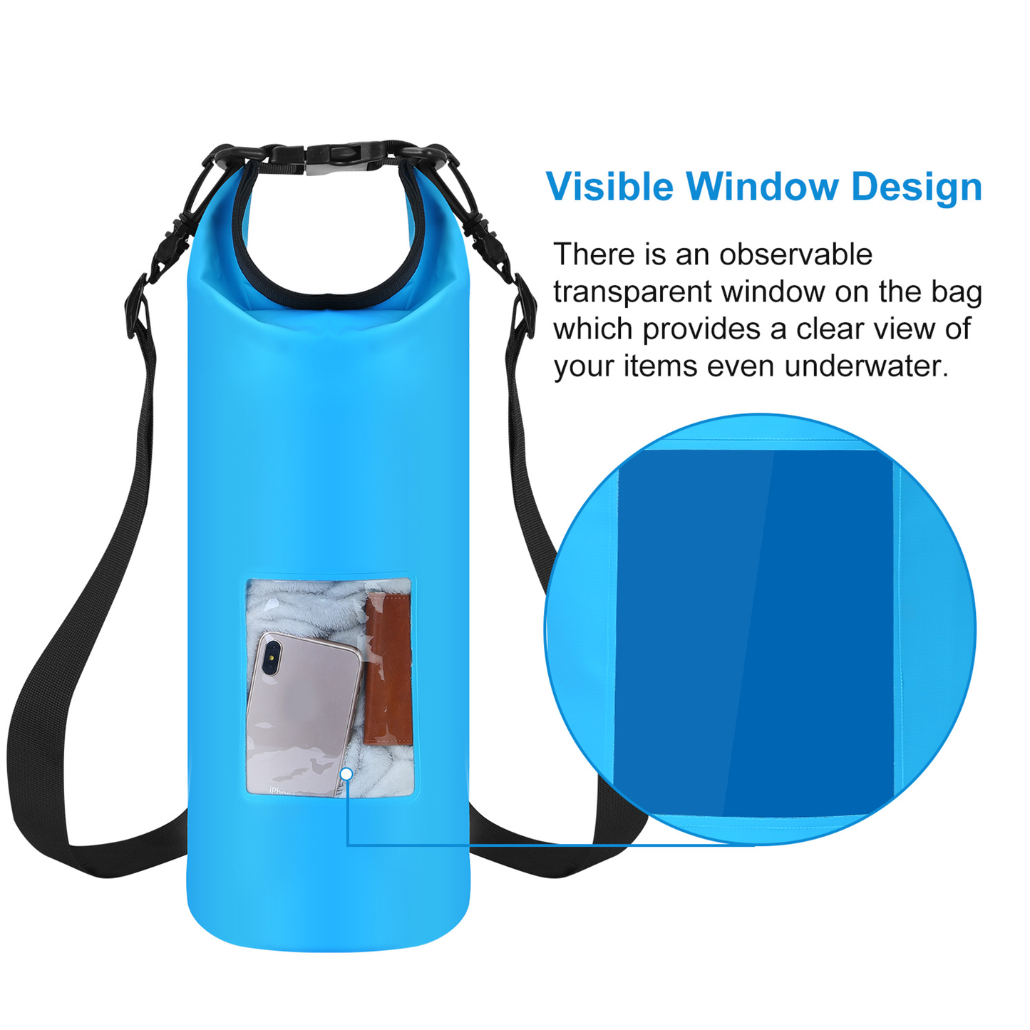Floating Waterproof Dry Bag 20L (Multi-Color)