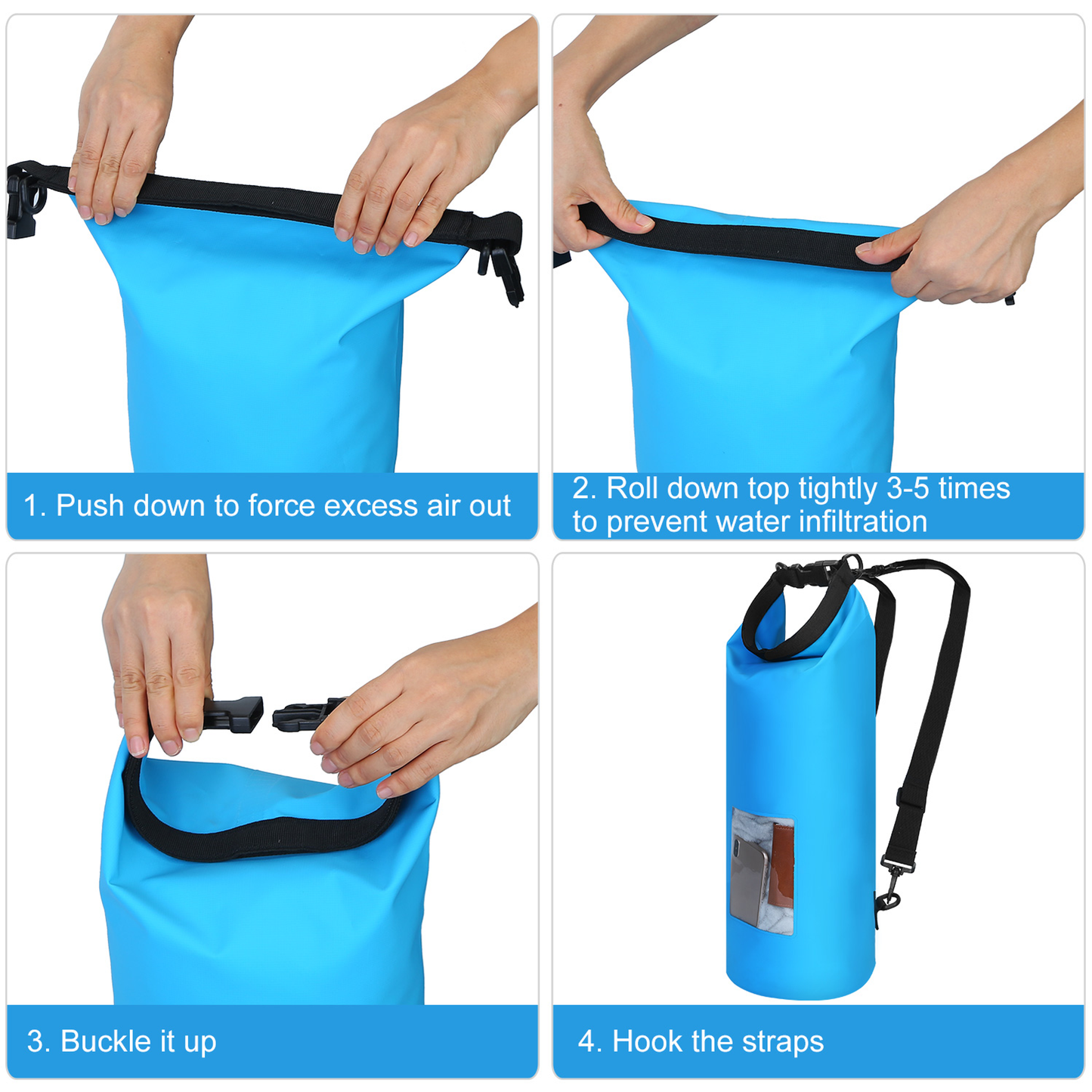 Floating Waterproof Dry Bag 20L (Blue)