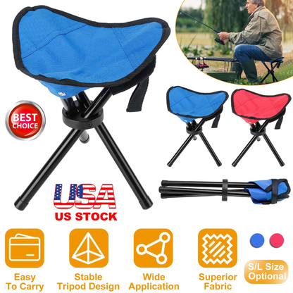 Folding Tripod Camping Stool