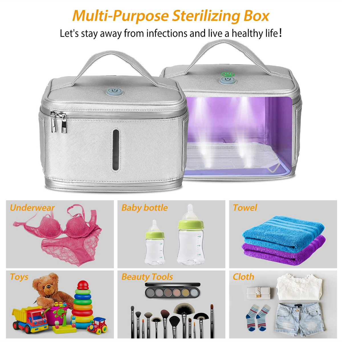 Foldable UV Disinfection Bag