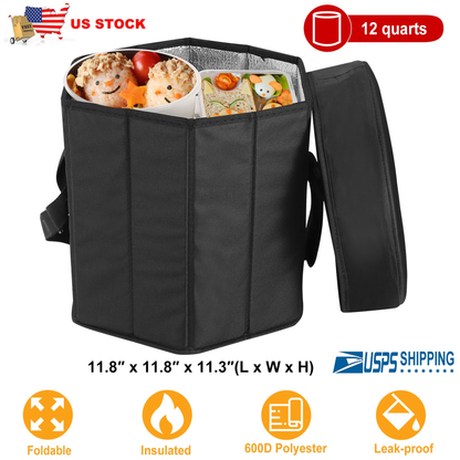 Collapsible Cooler Seat Bag with Shoulder Strap