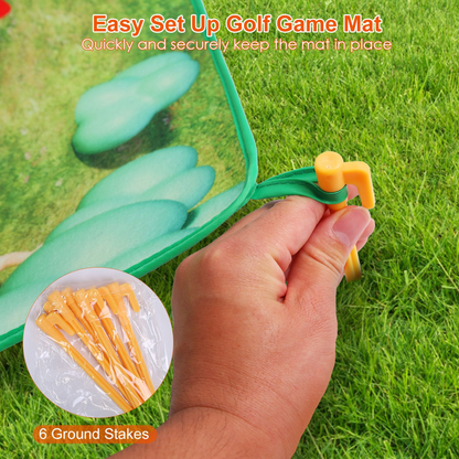 Golf Game Training Mat Set