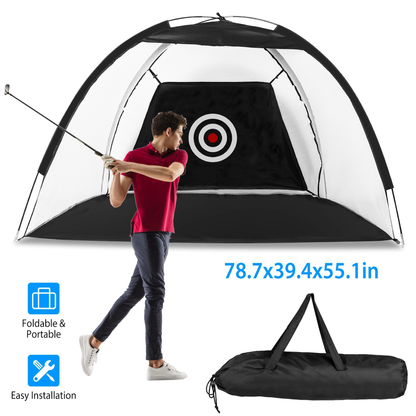 Portable Golf Hitting Net Driving and Practice Training Aid