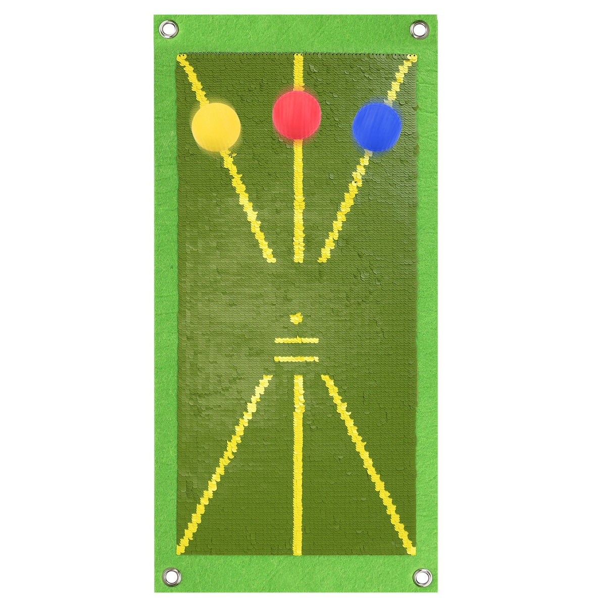 Golf Training Mat with Swing Path Alignment Guide