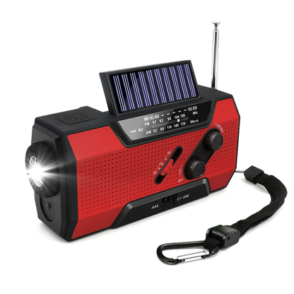 Emergency Solar Hand Crank Weather Radio Flashlight