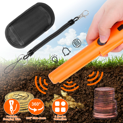 Handheld Metal Detector Pinpointer with LED Light