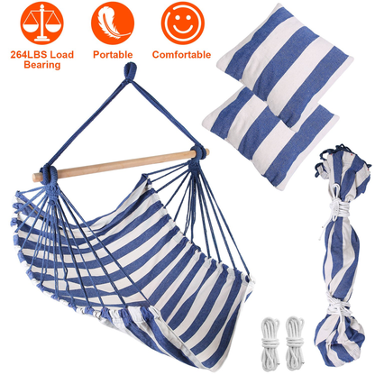 Hanging Hammock Chair (Blue)