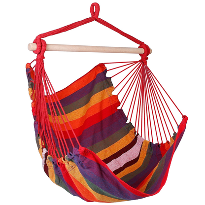 Canvas Hammock Hanging Chair Porch and Patio Swing Seat