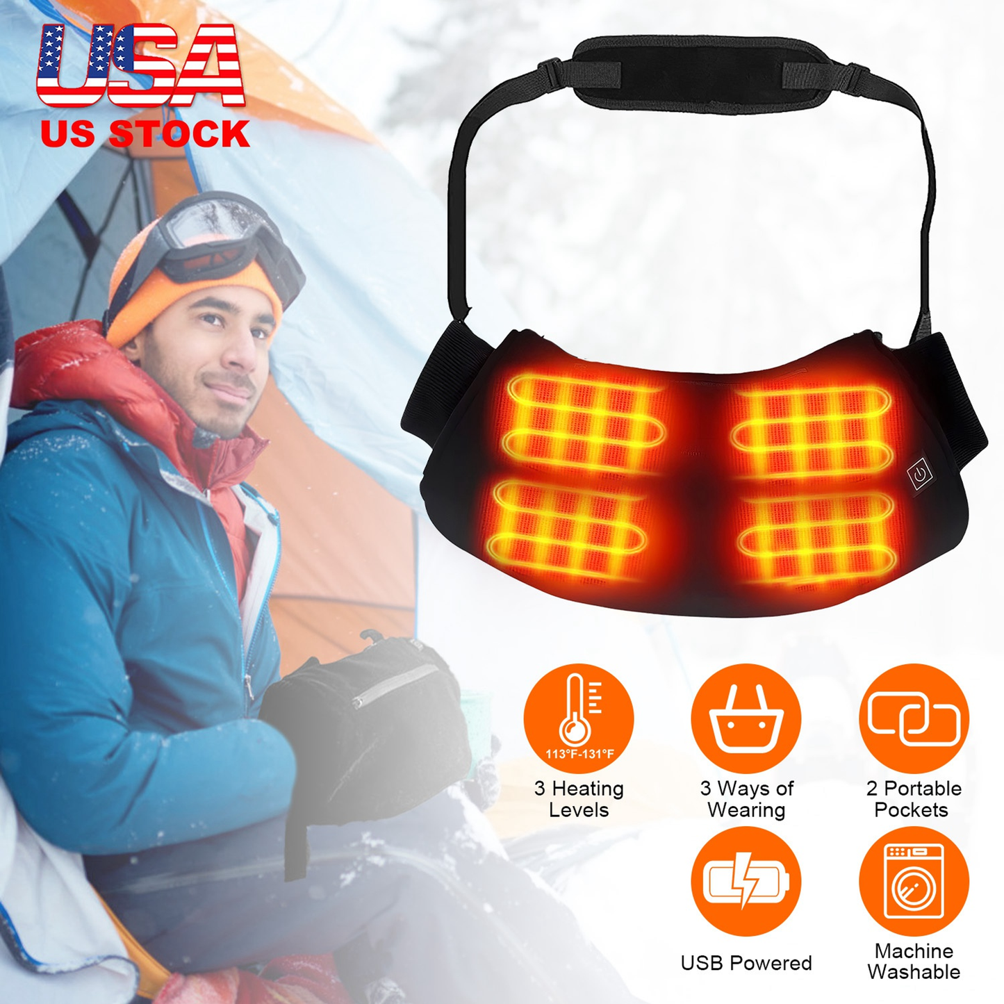 Electric Heated Hand Muff Warmer