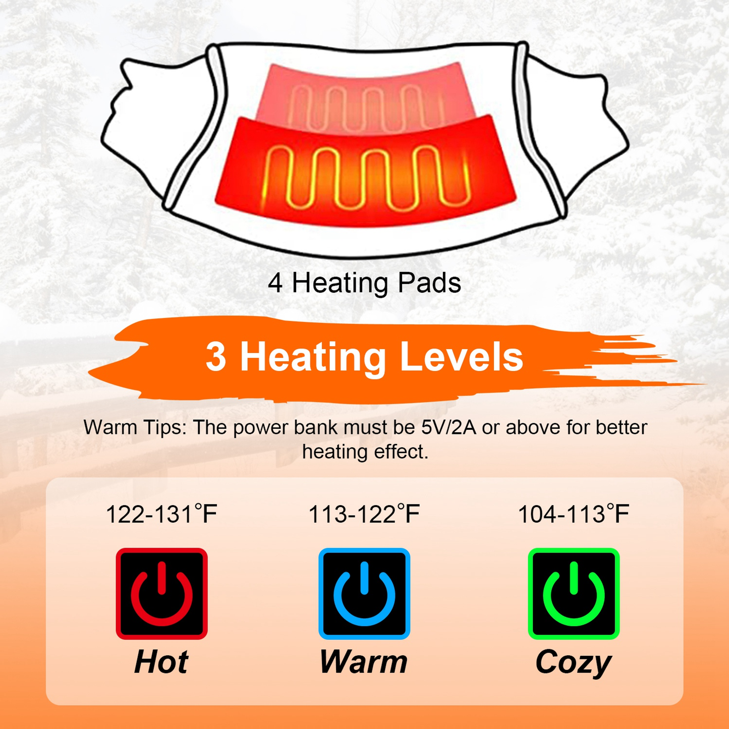 Electric Heated Hand Muff Warmer