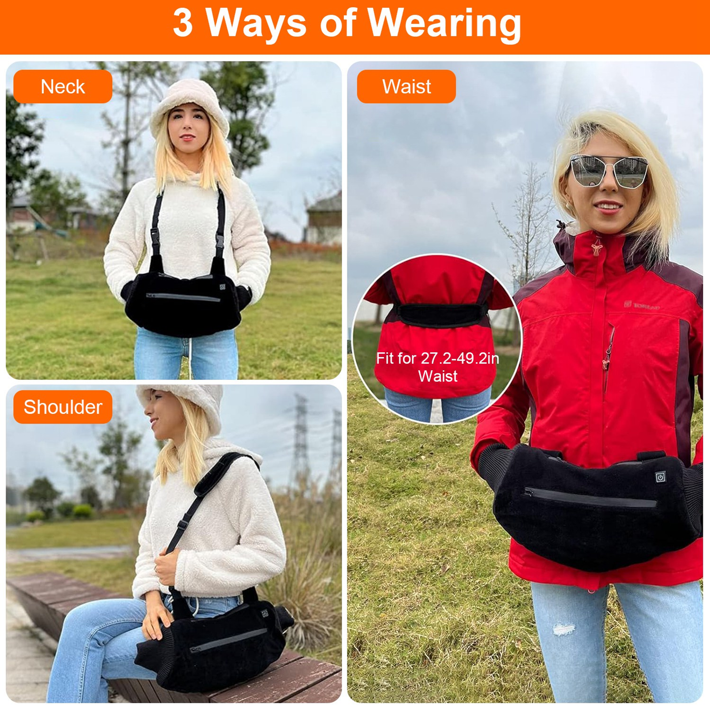 Electric Heated Hand Muff Warmer