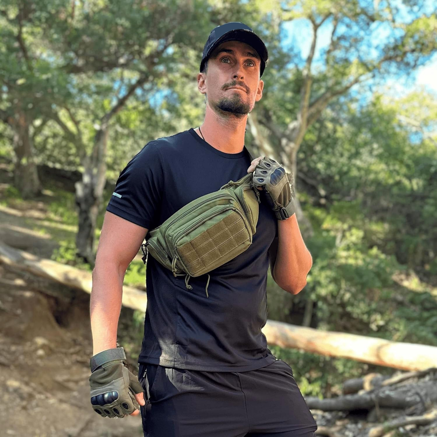 Tactical Waist Fanny Pack EDC Bag (Army Green)