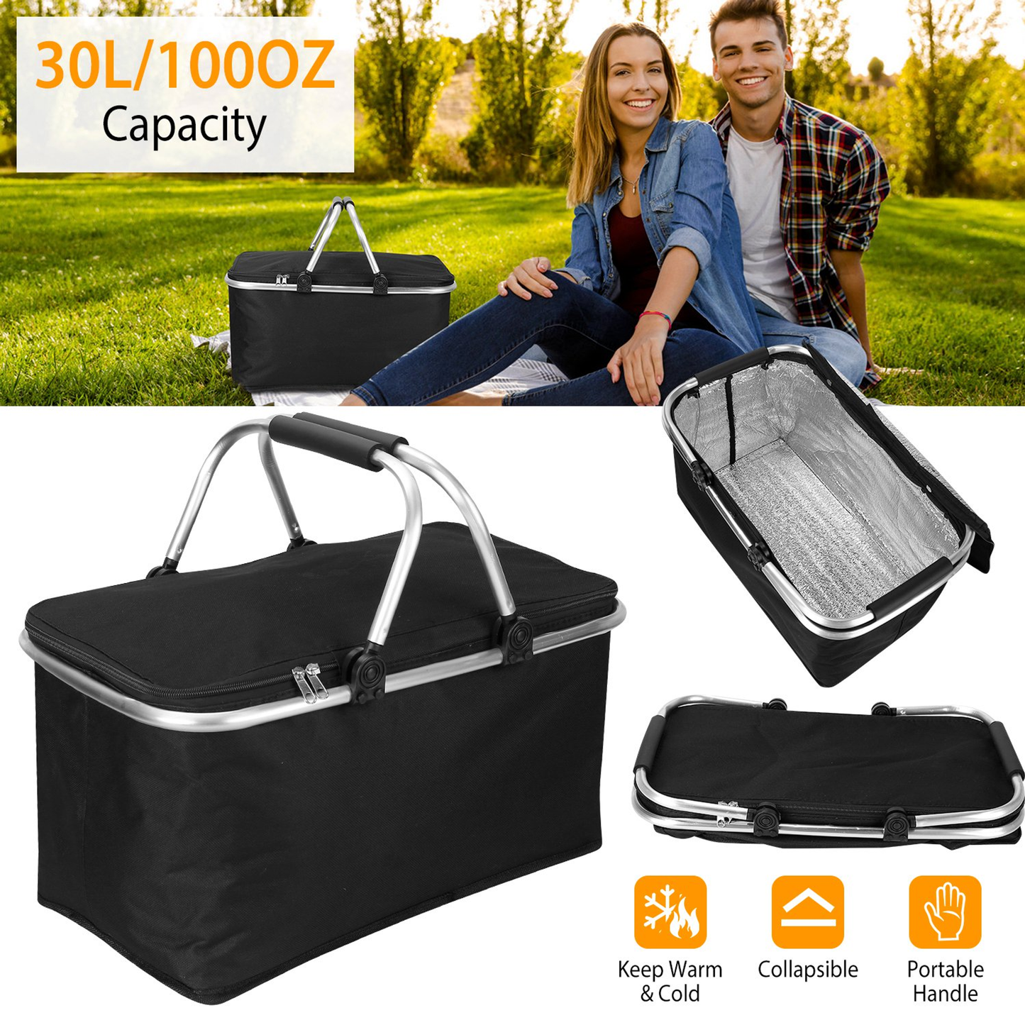 30 L Insulated Picnic Basket