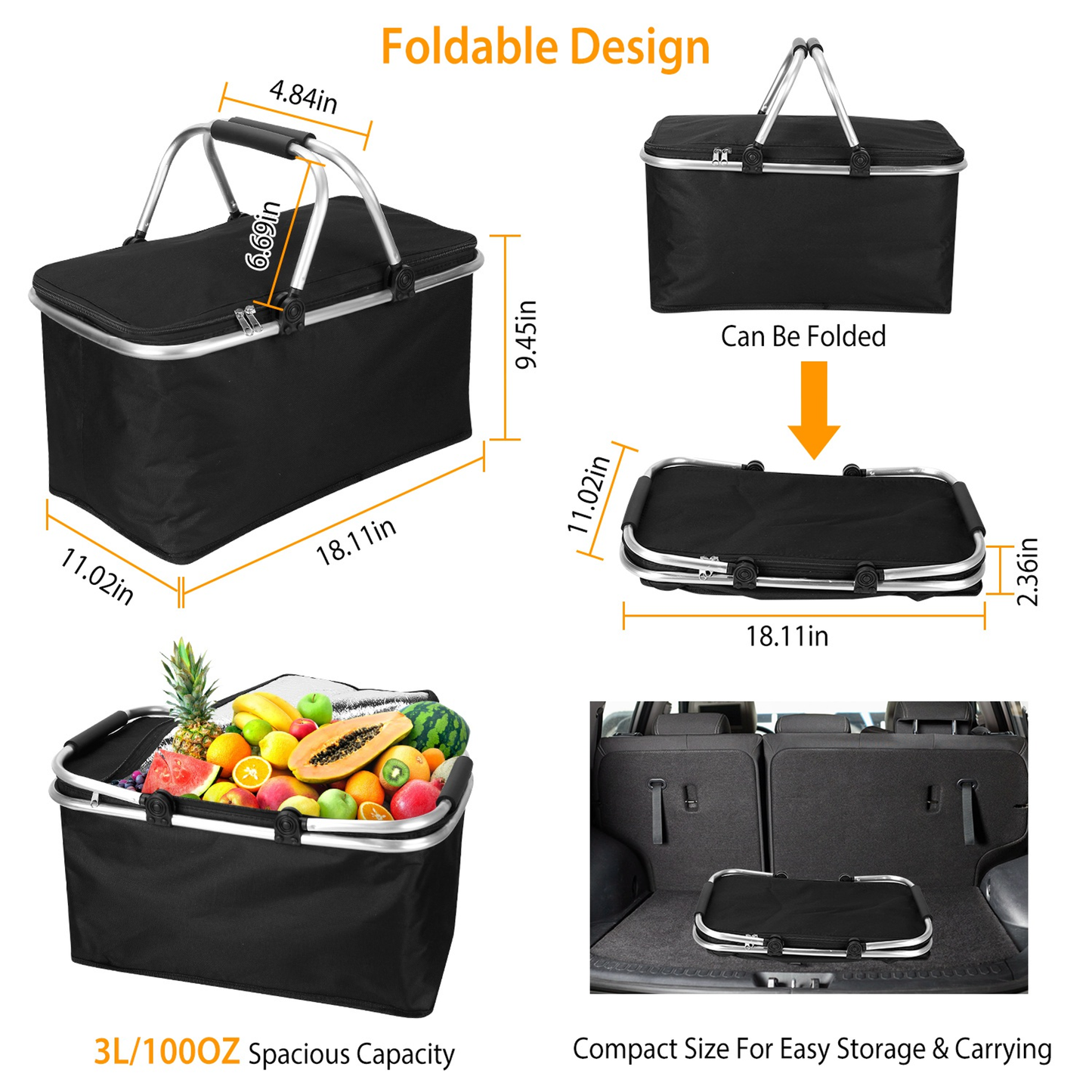 30 L Insulated Picnic Basket