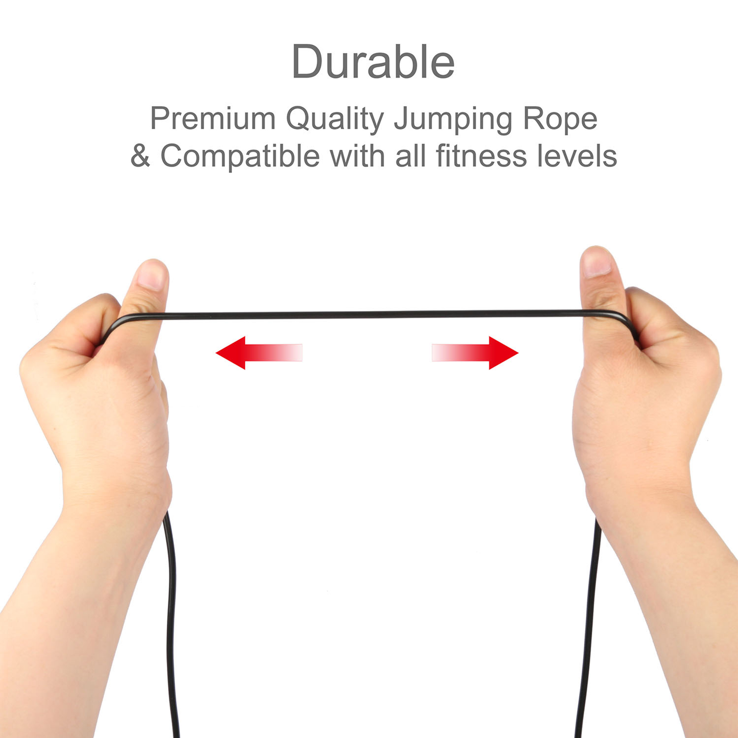 Adjustable Speed Jump Rope with Ball-Bearings