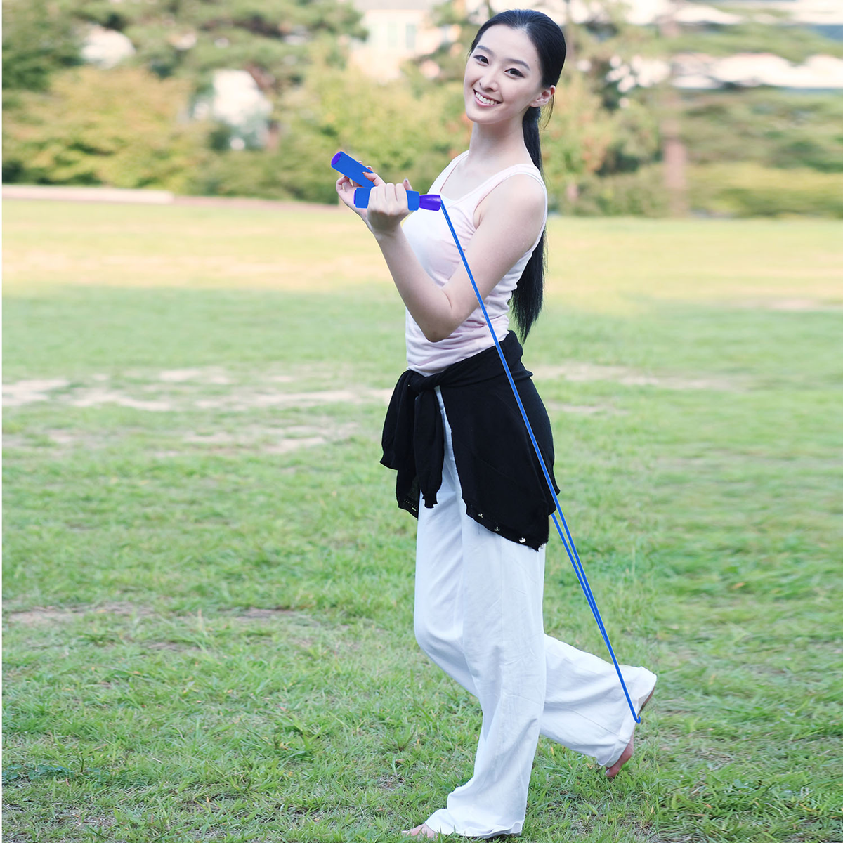 Adjustable Speed Jump Rope with Ball-Bearings