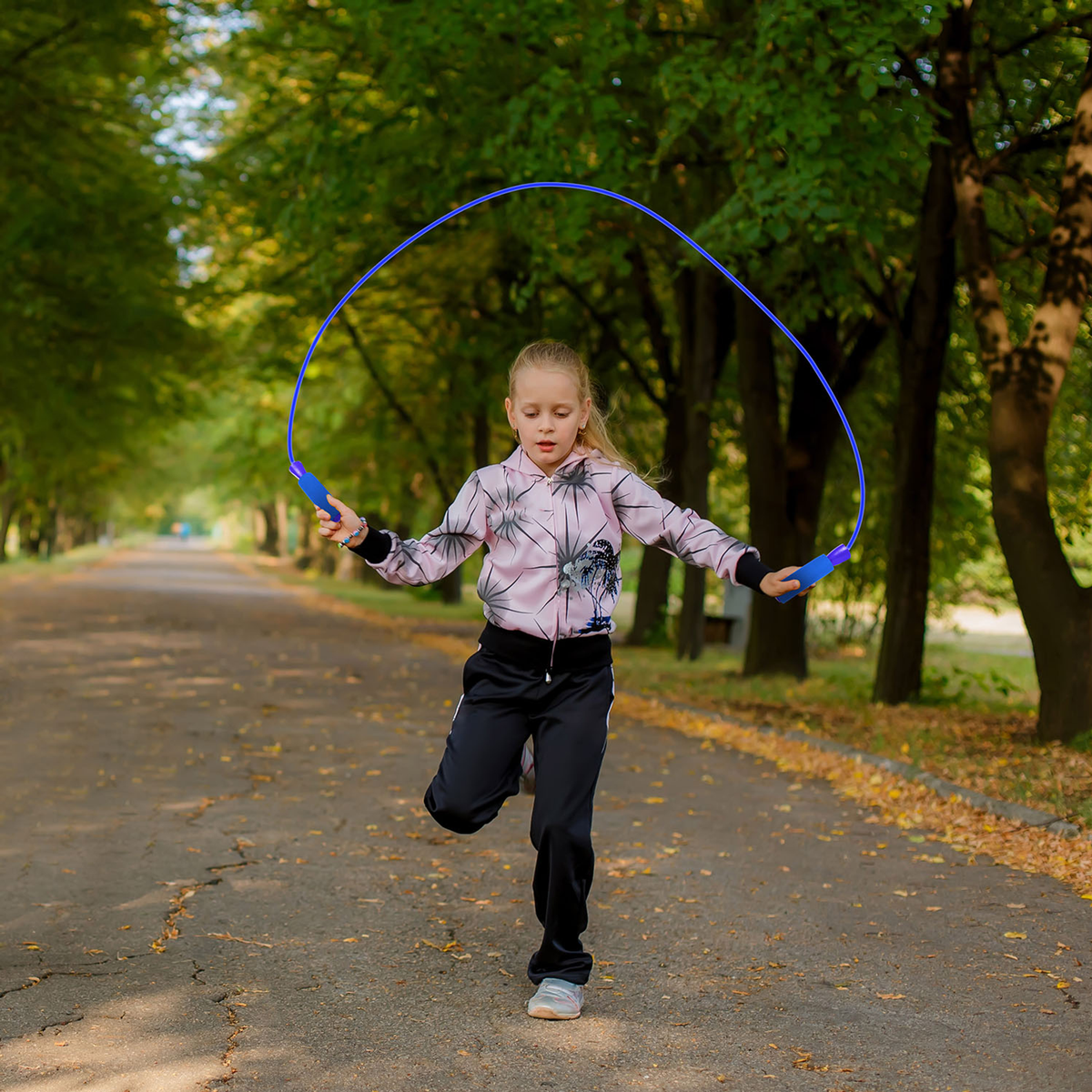 Adjustable Speed Jump Rope with Ball-Bearings