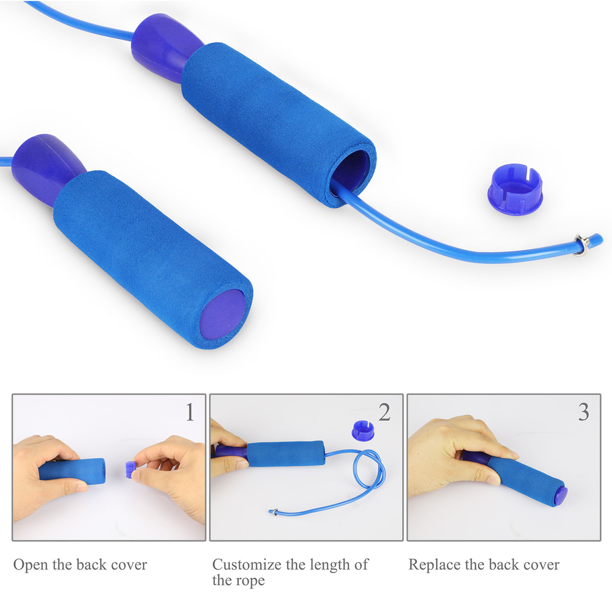 Adjustable Speed Jump Rope with Ball-Bearings