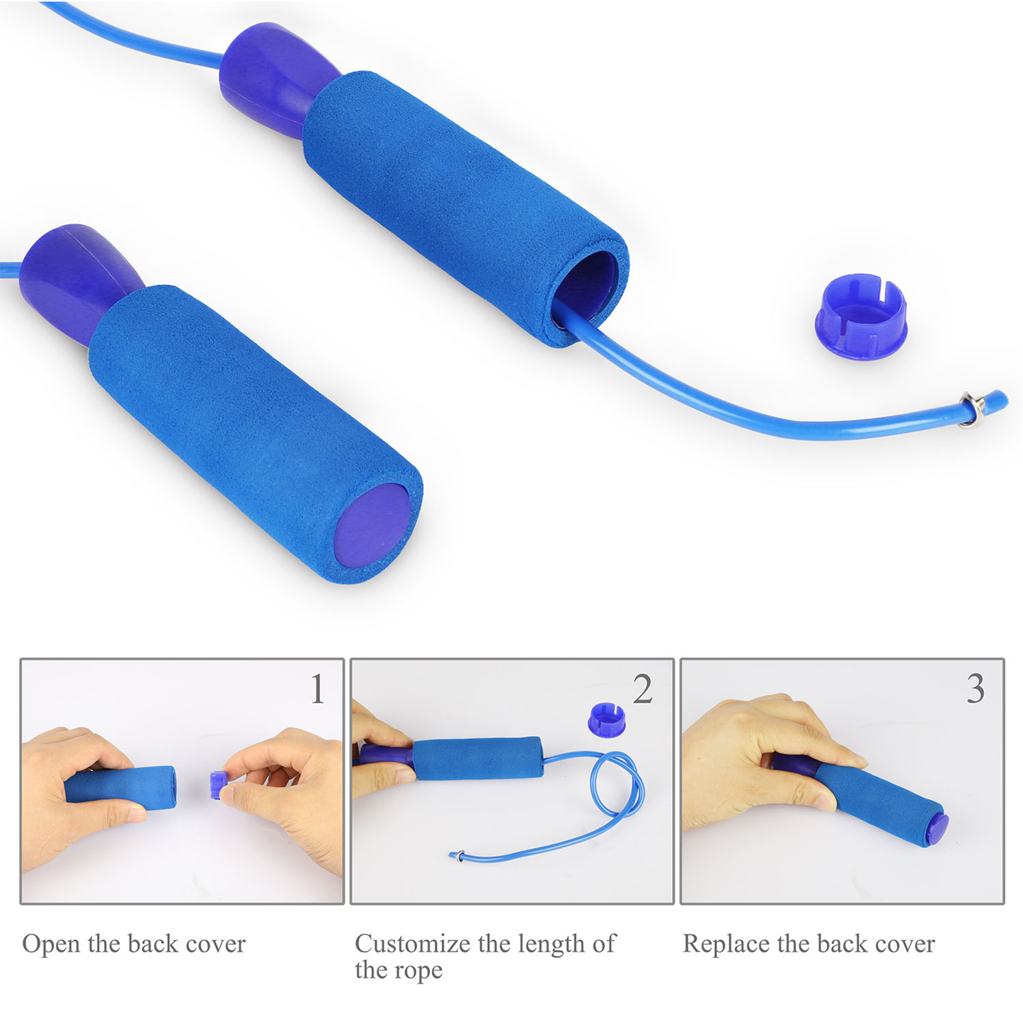 Adjustable Speed Jump Rope with Ball-Bearings