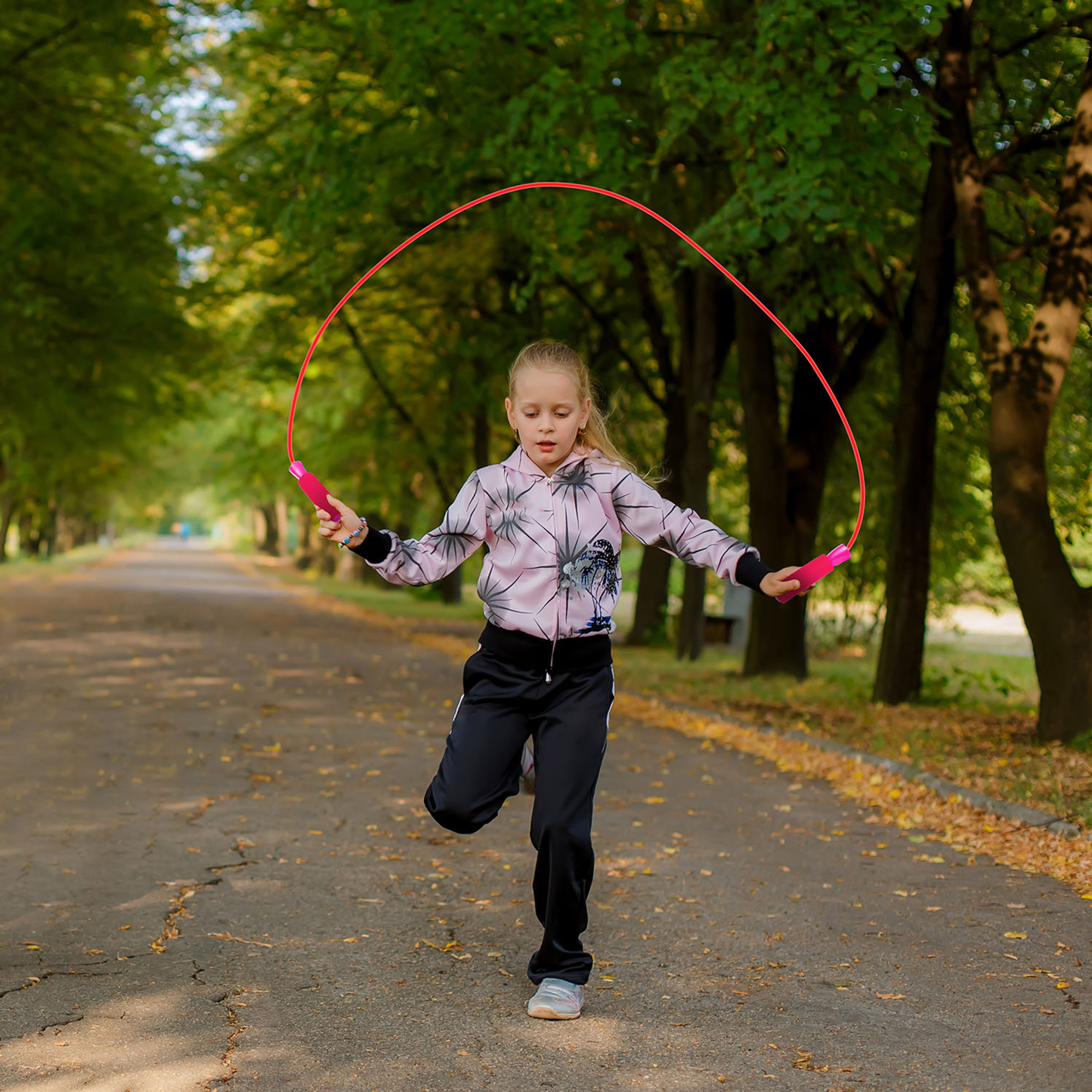 Adjustable Speed Jump Rope with Ball-Bearings
