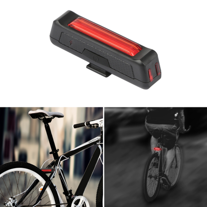 Rechargeable Red LED Bike Taillight, 180-Degree