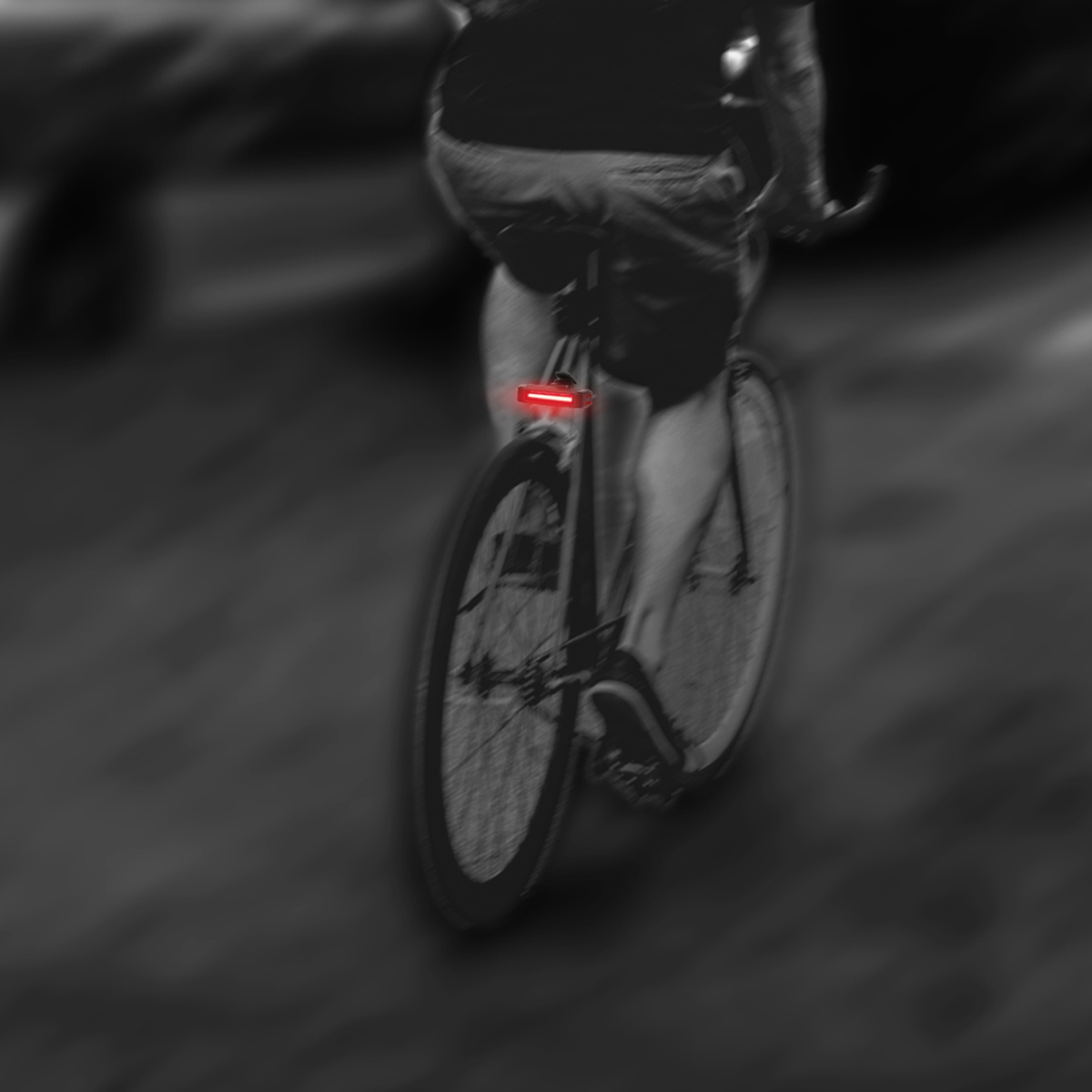 Rechargeable Red LED Bike Taillight, 180-Degree
