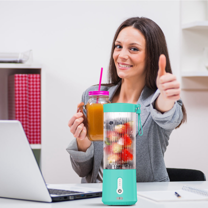 Portable Fruit Blender 15.2 oz Rechargeable - Blue