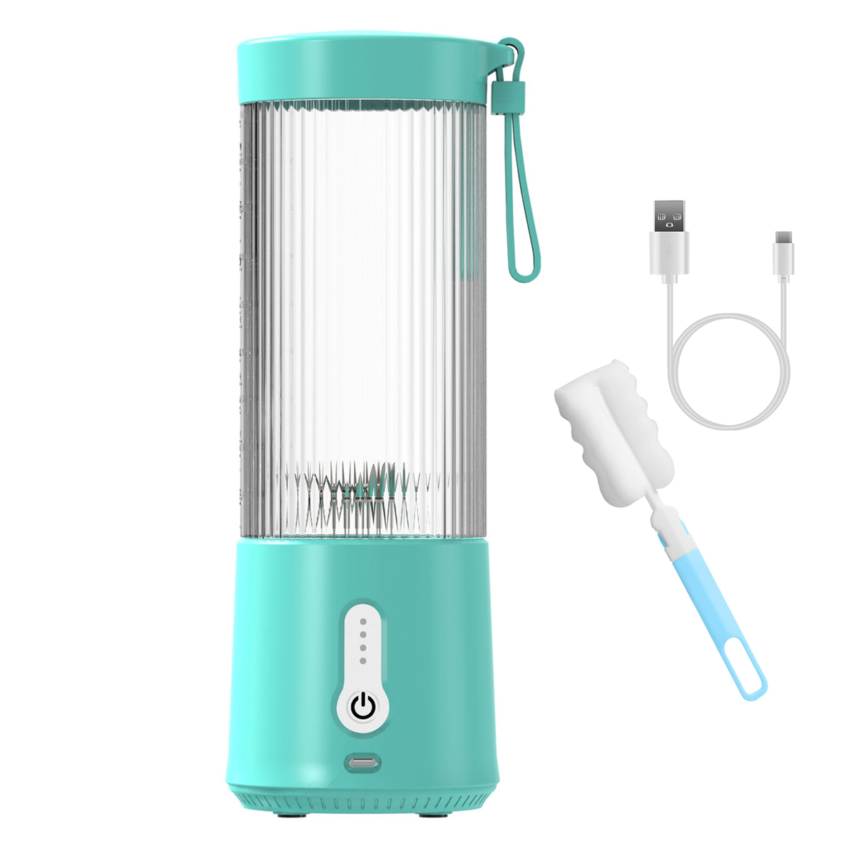 Portable Fruit Blender 15.2 oz Rechargeable - Blue
