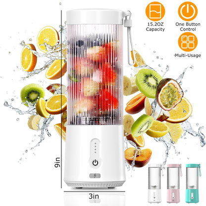 Portable Fruit Blender, 15.2 oz