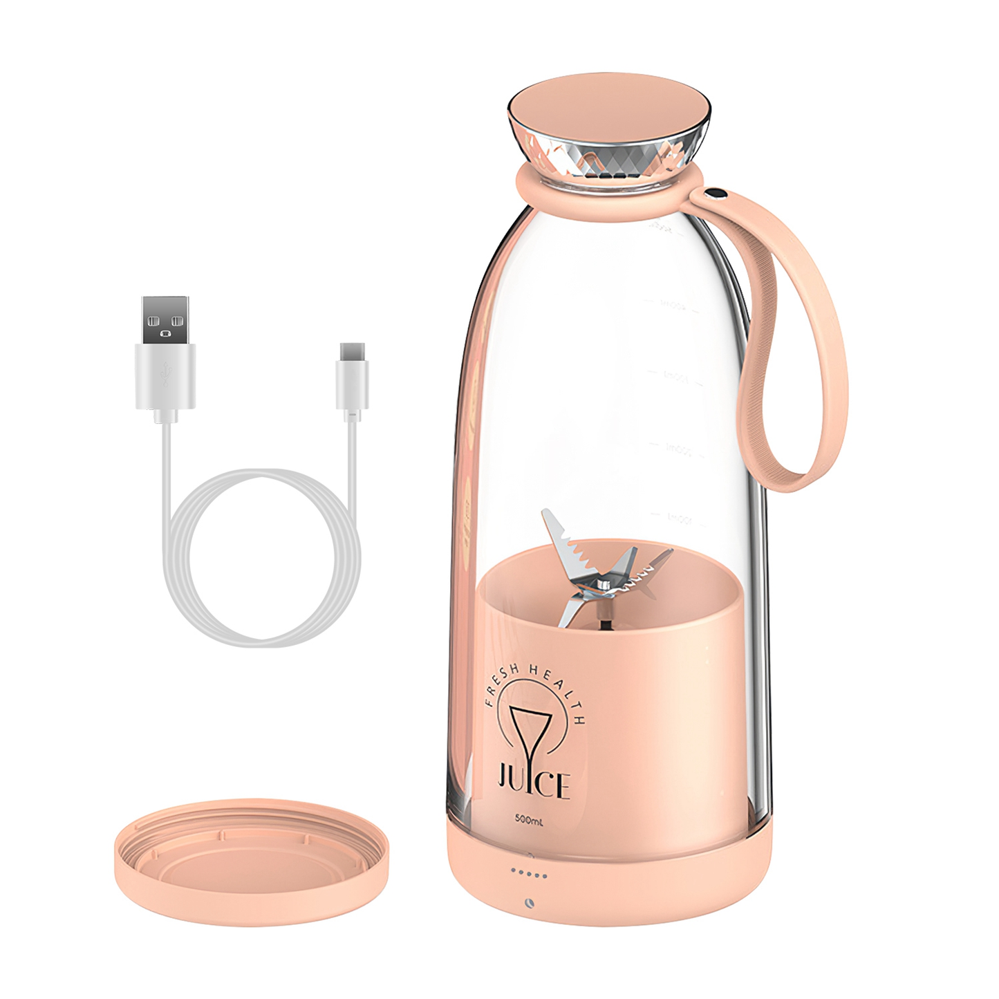 Portable 2-in-1 Fruit Blender, 16.9 oz