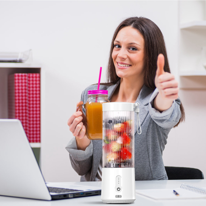 Portable Fruit Blender 15.2 oz Rechargeable - White