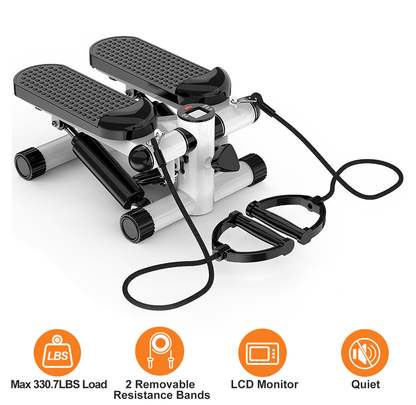 Mini Fitness Stepper for Home Exercise - Grey
