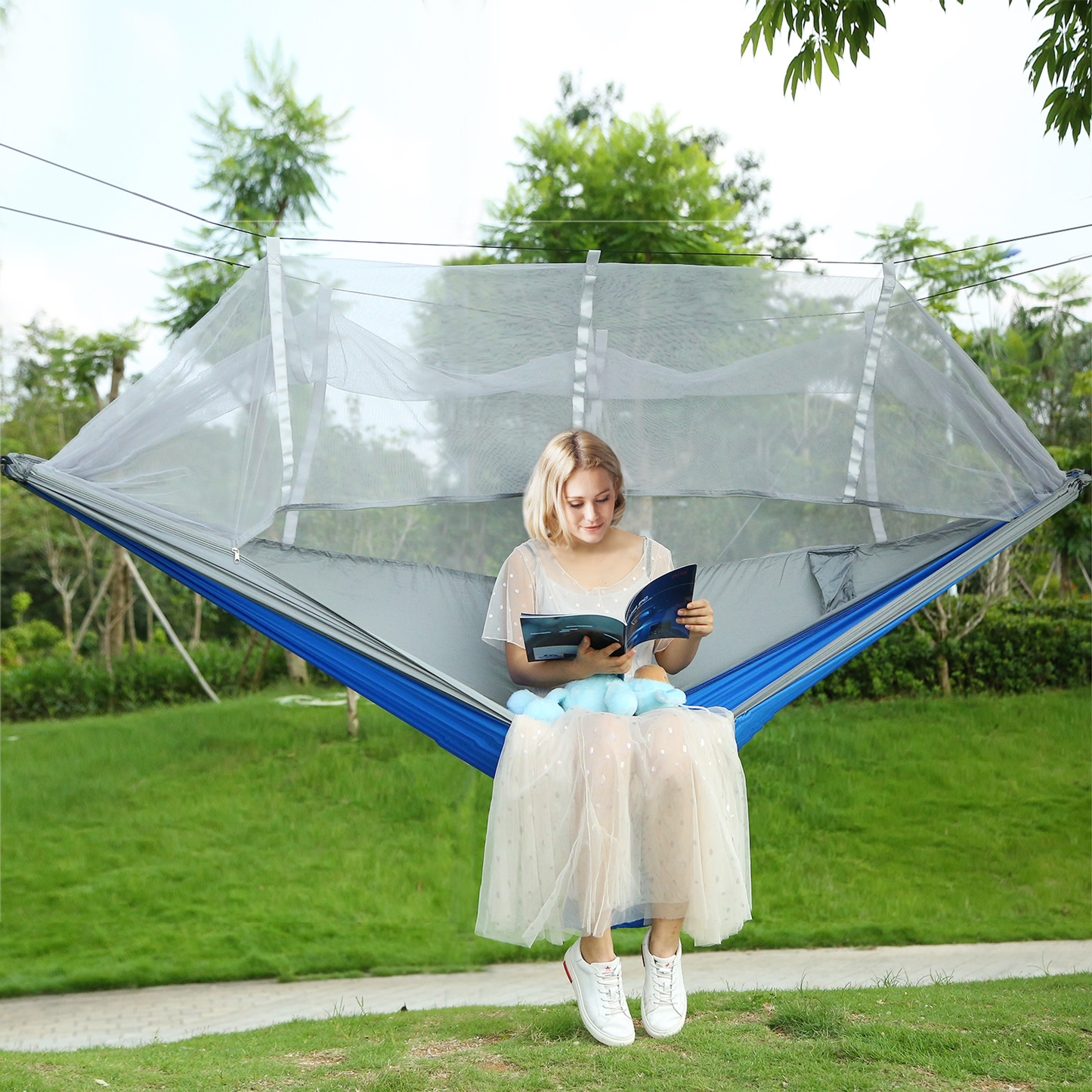 600lbs 2-Person Parachute Camping Hammock