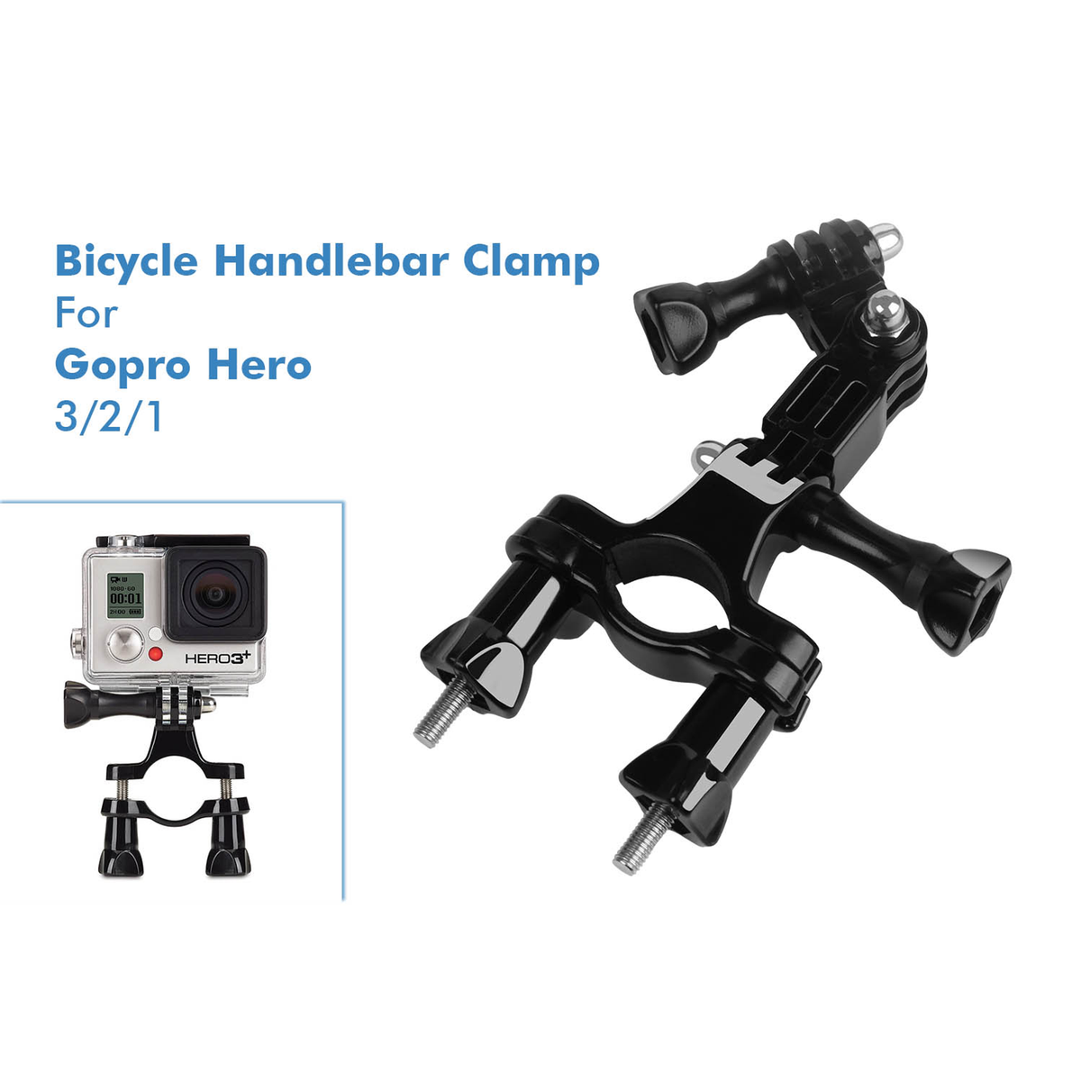 Handlebar and Pole Mount for Action Cameras