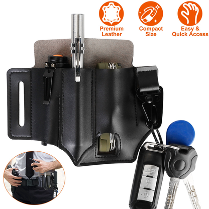 Genuine Leather EDC Multi-Tool Sheath Organizer