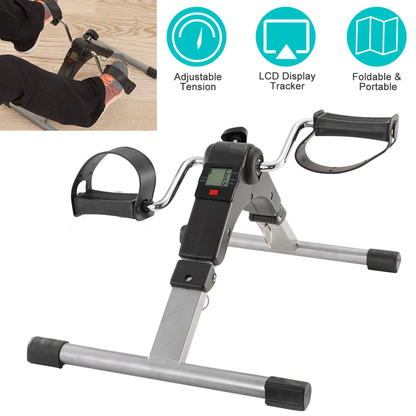 Foldable Pedal Exerciser with LCD Display