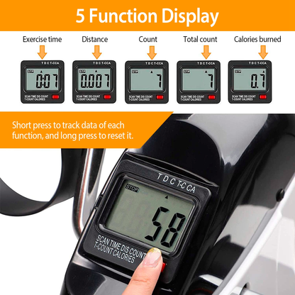 Under Desk Bike Pedal Exerciser for Arms and Legs