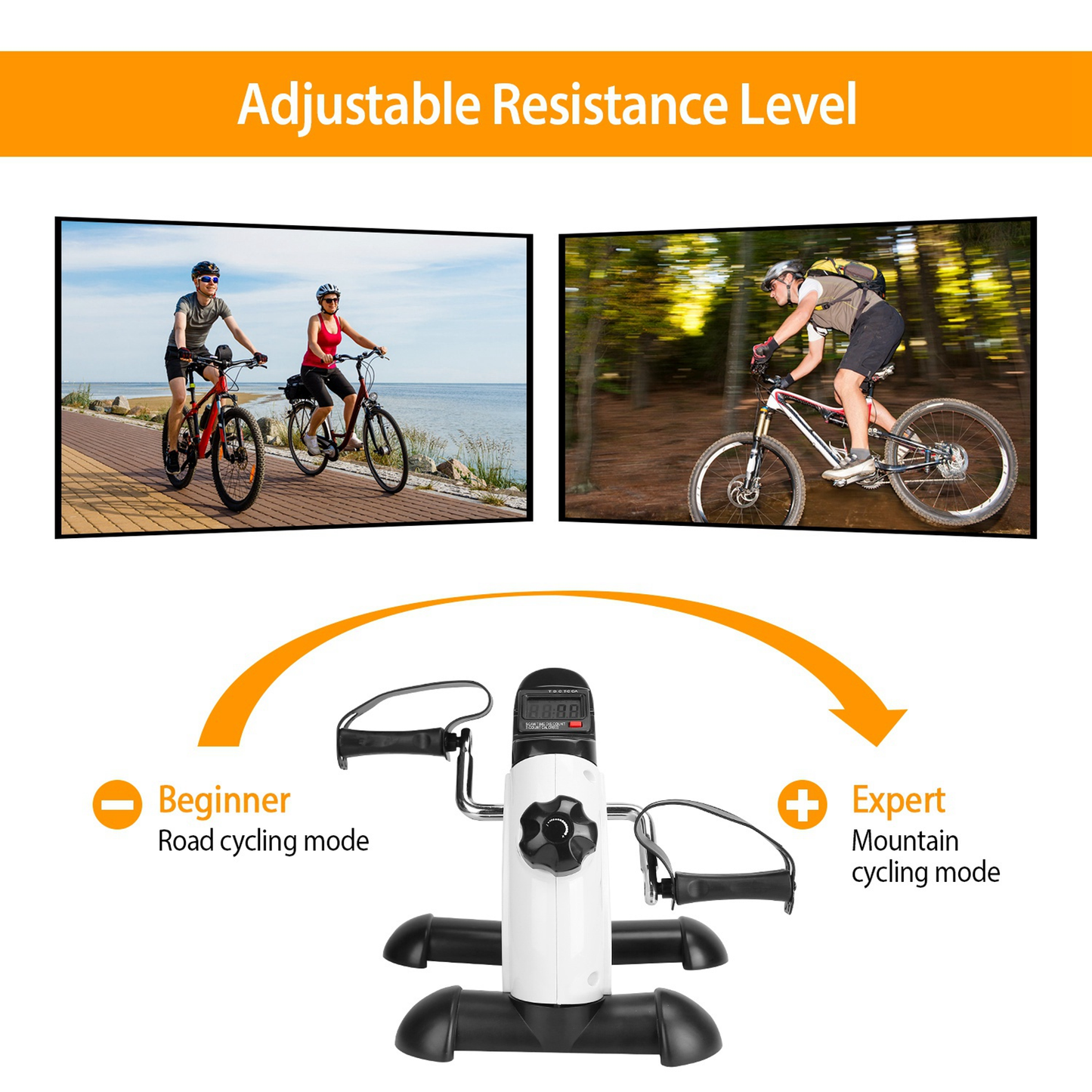 Under Desk Bike Pedal Exerciser for Arms and Legs