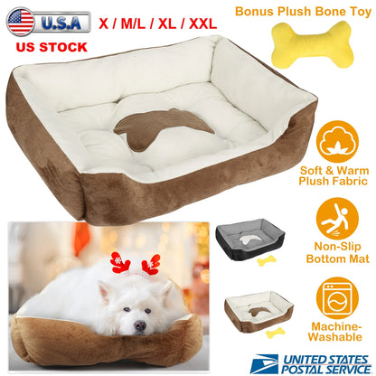 Pet Dog Bed Soft Warm Fleece