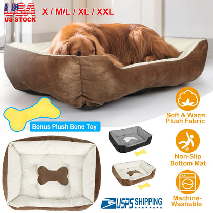 Pet Dog Bed Soft Warm Fleece