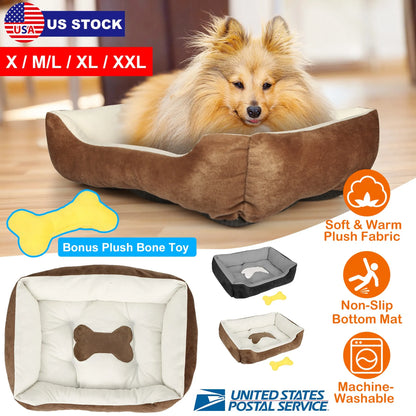 Pet Dog Bed Soft Warm Fleece
