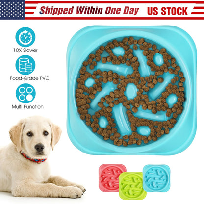 Dog Cat Slow Feeder Bowl