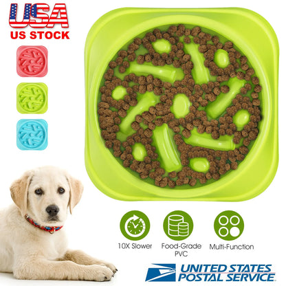 Dog Cat Slow Feeder Bowl
