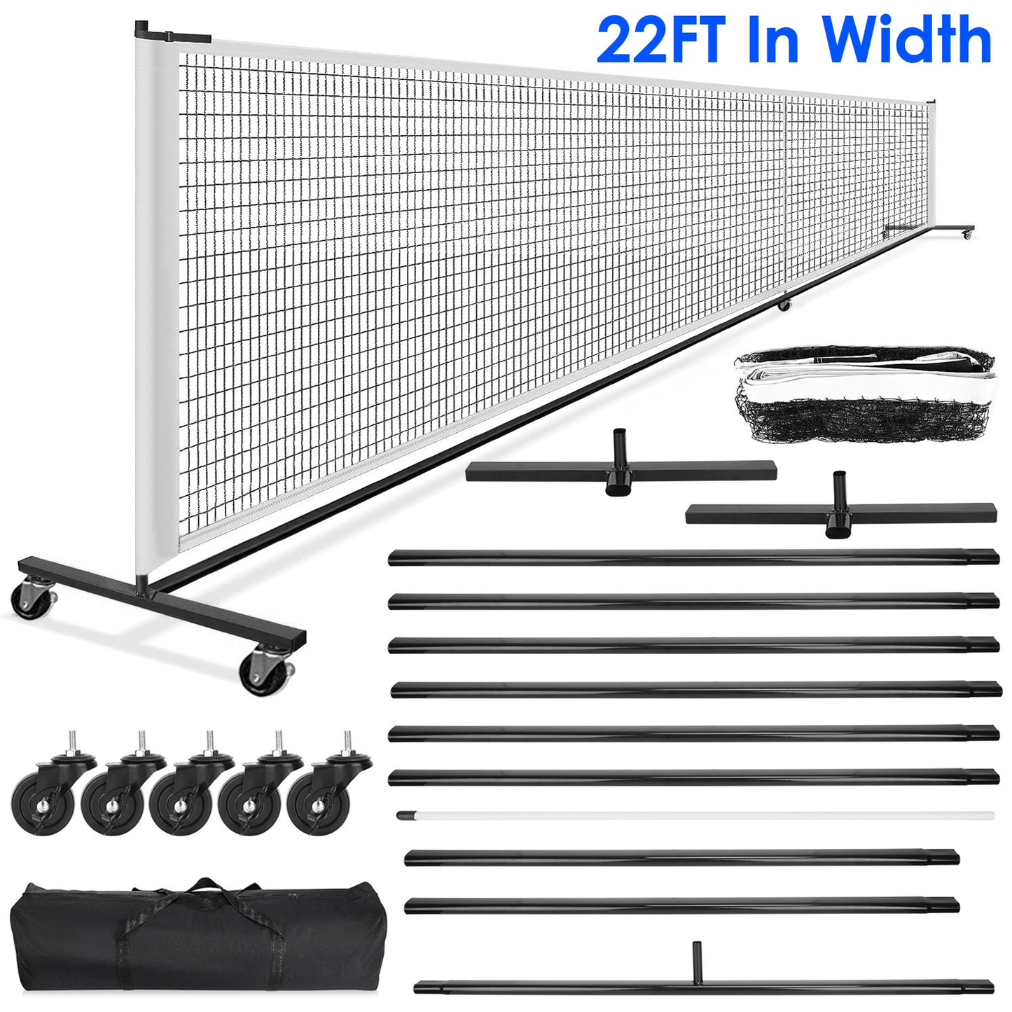 Portable Pickleball Net 22ft Regulation Size