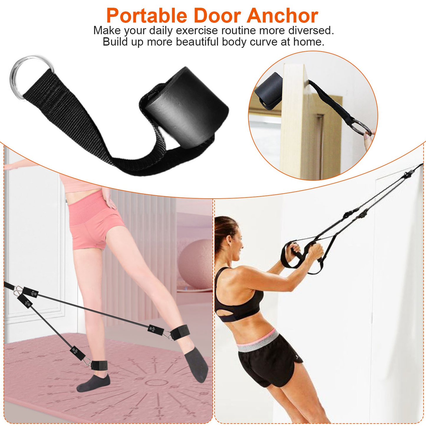 Pilates Bar Kit with 6 Resistance Bands, 180 lb