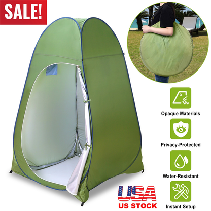 1-Person Outdoor Pop Up Toilet and Shower Tent