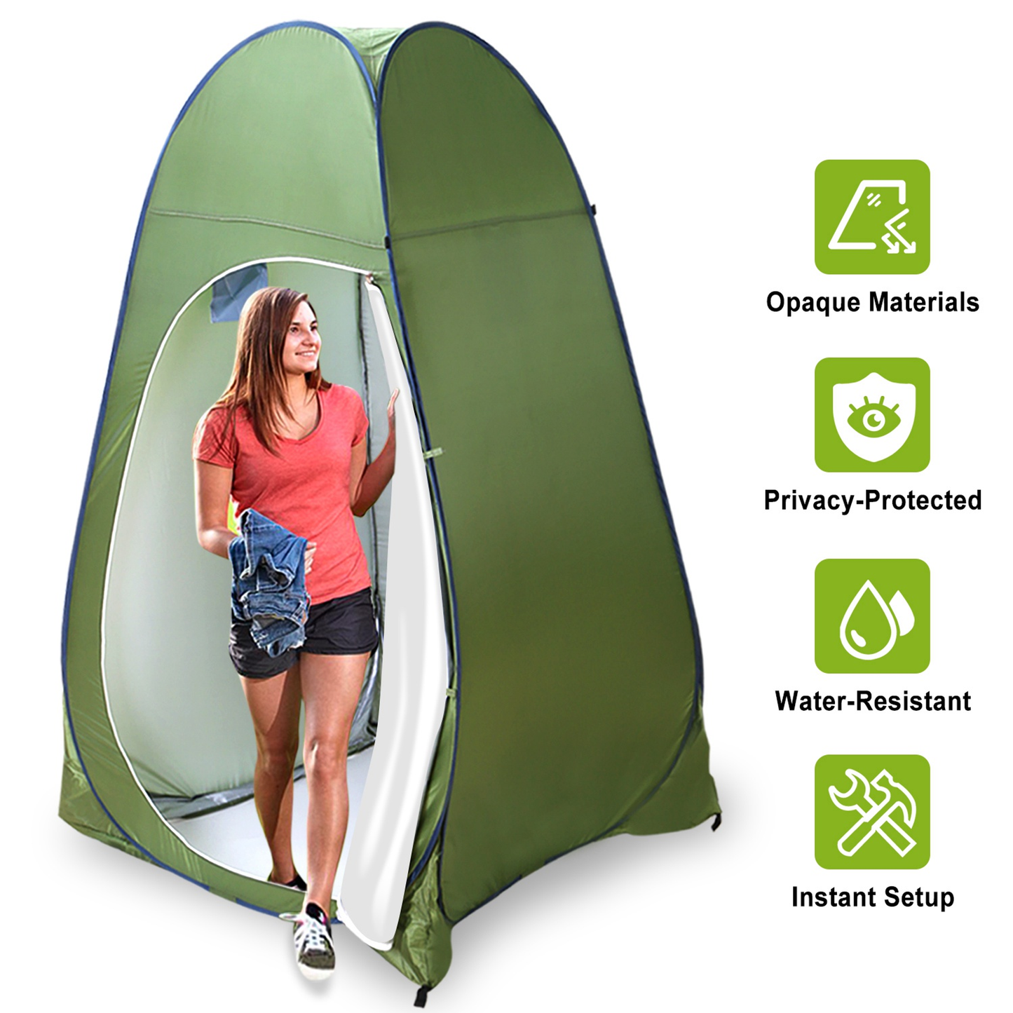 1-Person Outdoor Pop Up Toilet and Shower Tent