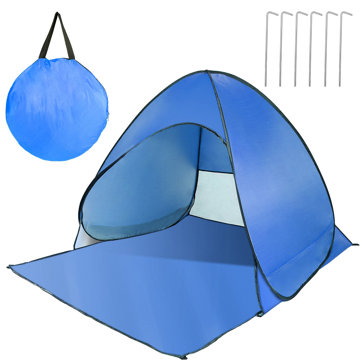 Pop Up Beach Tent Sun Shade 2-3 Person, Blue