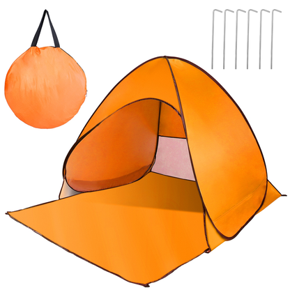 Pop Up Beach & Camping Tent - Orange
