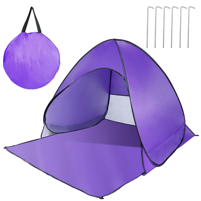 Pop Up Beach Tent Sun Shade Shelter - Purple